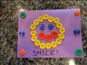 smile button card craft