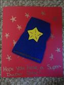 super hero greeting card