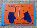 homemade welcome card