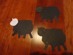 baa baa black sheep craft step 1