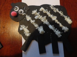 making baa baa black sheep craft