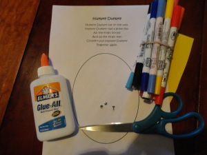 humpty dumpty craft materials