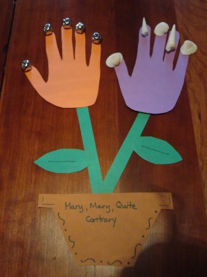 mary mary quite contrary nursery rhyme craft