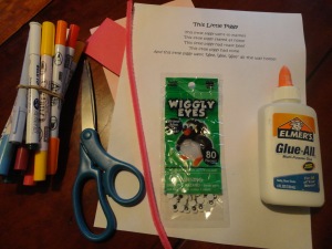 this little piggy craft materials