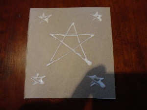 star foil craft frame step 1