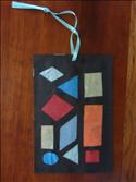 stained glass shape decorations