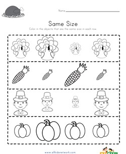 same size worksheet