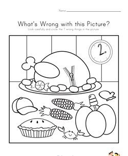 What's Wrong with the Picture - Thanksgiving