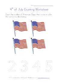 4th of july counting to 4