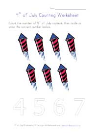 4th of july counting to 7