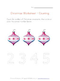 printable christmas counting to 3
