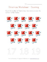 counting worksheet number eighteen