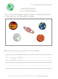 earth worksheet