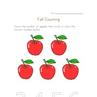 Fall Counting to Ten | Printable | All Kids Network