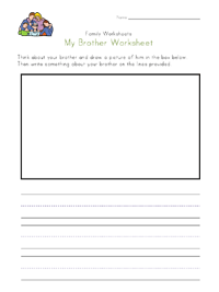 my brother worksheet