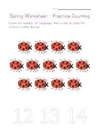 counting thirteen worksheet