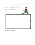 st patricks writing worksheet