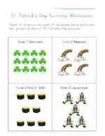st patricks day counting worksheet
