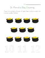 st patricks day count to eleven worksheet