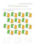 st patricks day count to fourteen practice