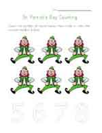 st patricks day count to six practice