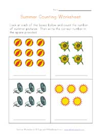 summer counting practice