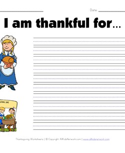 i am thankful for worksheet