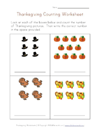 thanksgiving counting practice