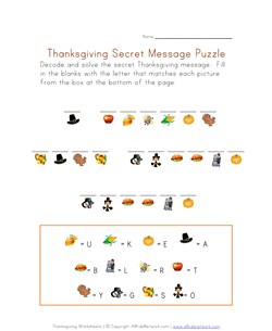 thanksgiving puzzle worksheet