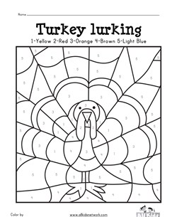Turkey Color by Number