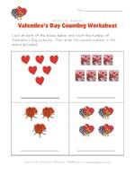 valentines day counting practice