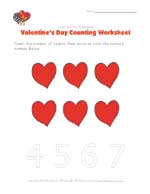 valentines day counting to 6