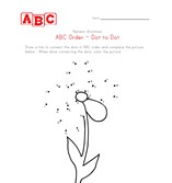 abc flower dot-to-dot