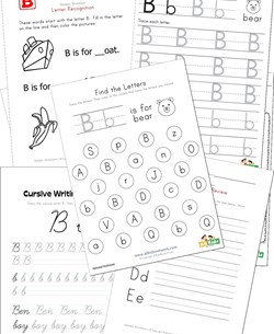 Letter B Worksheets