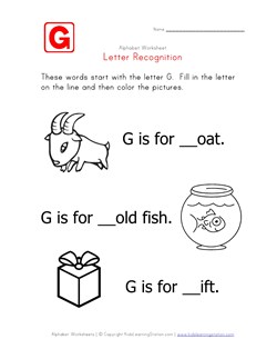 Words that start with the letter G