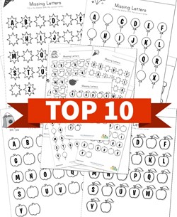 Top 10 1st Grade Missing Letters Kids Activities