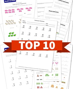 Top 10 1st Grade Subtraction Kids Activities