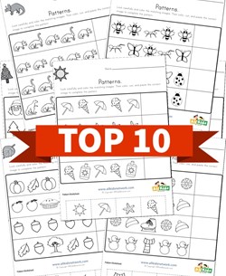 Top 10 Kindergarten Cut and Paste Patterns Kids Activities