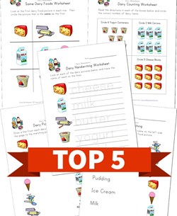 Top 5 Kindergarten Dairy Kids Activities