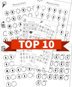 Top 10 Missing Letters Kids Activities