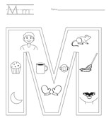 Letter M Coloring Page