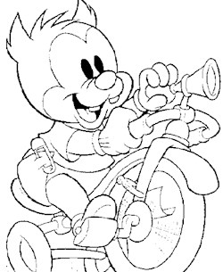 disney bicycle 18a coloring page