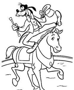 goofy horse 17a coloring page