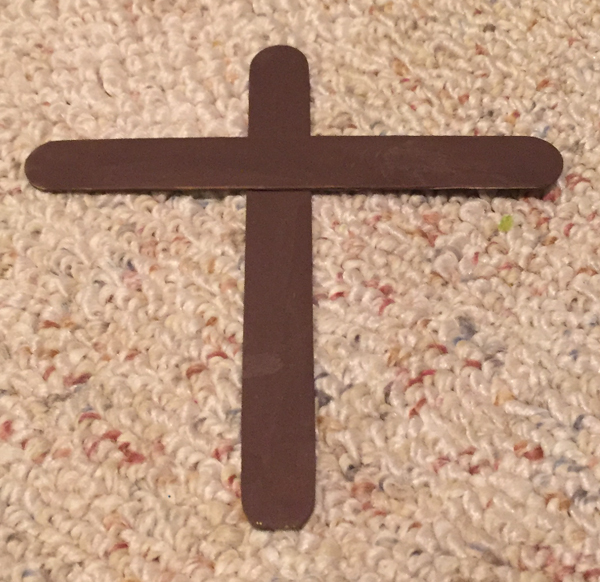 easter cross craft step 2