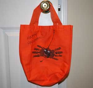 handprint spider bag