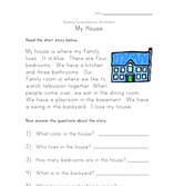 reading comprehension worksheet