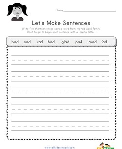 Using -ad Words in Sentences