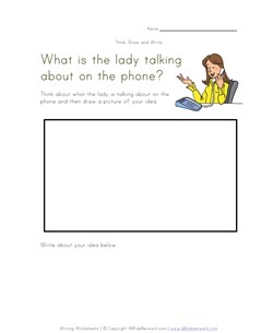 phone call writing worksheet