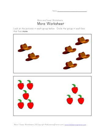 more worksheet
